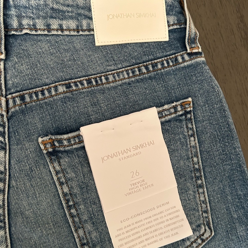 Jonathan simkai trevor high rise vintage taper Blue Jeans